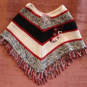 4T girls poncho